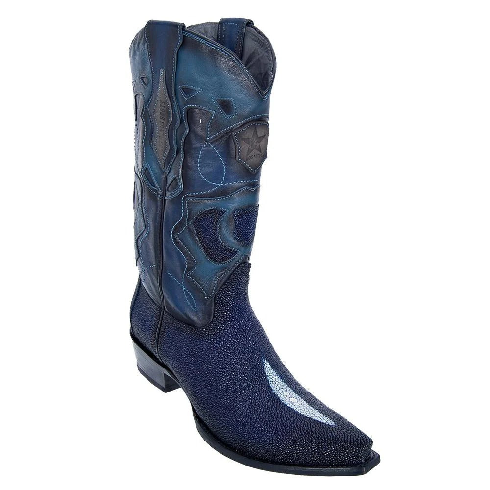 Los Altos Men's Faded Blue Stingray Western Boot 94R1210