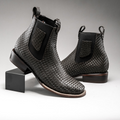 Men's 710 Braided Leather Square Toe Ankle Boot