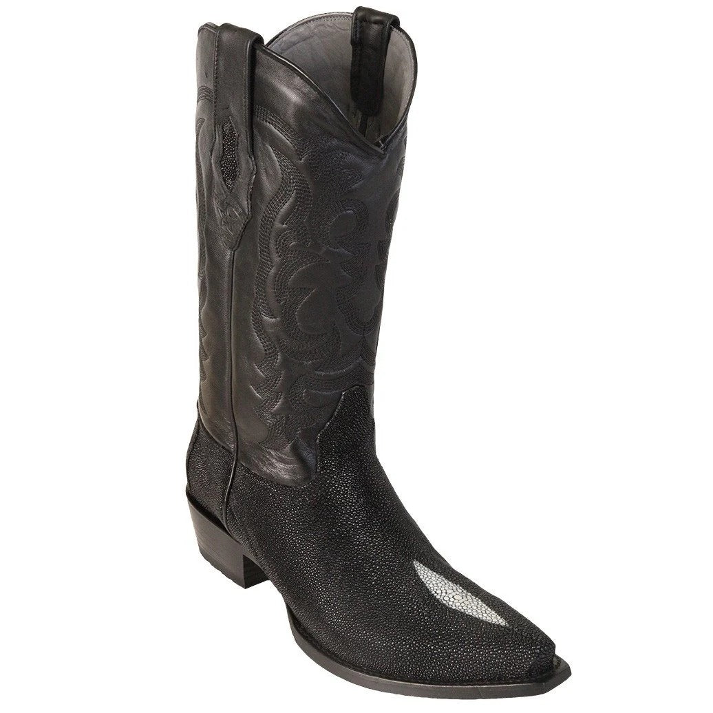 Los Altos Boots Men's Snip Toe Single Stone Stingray Boots 941205