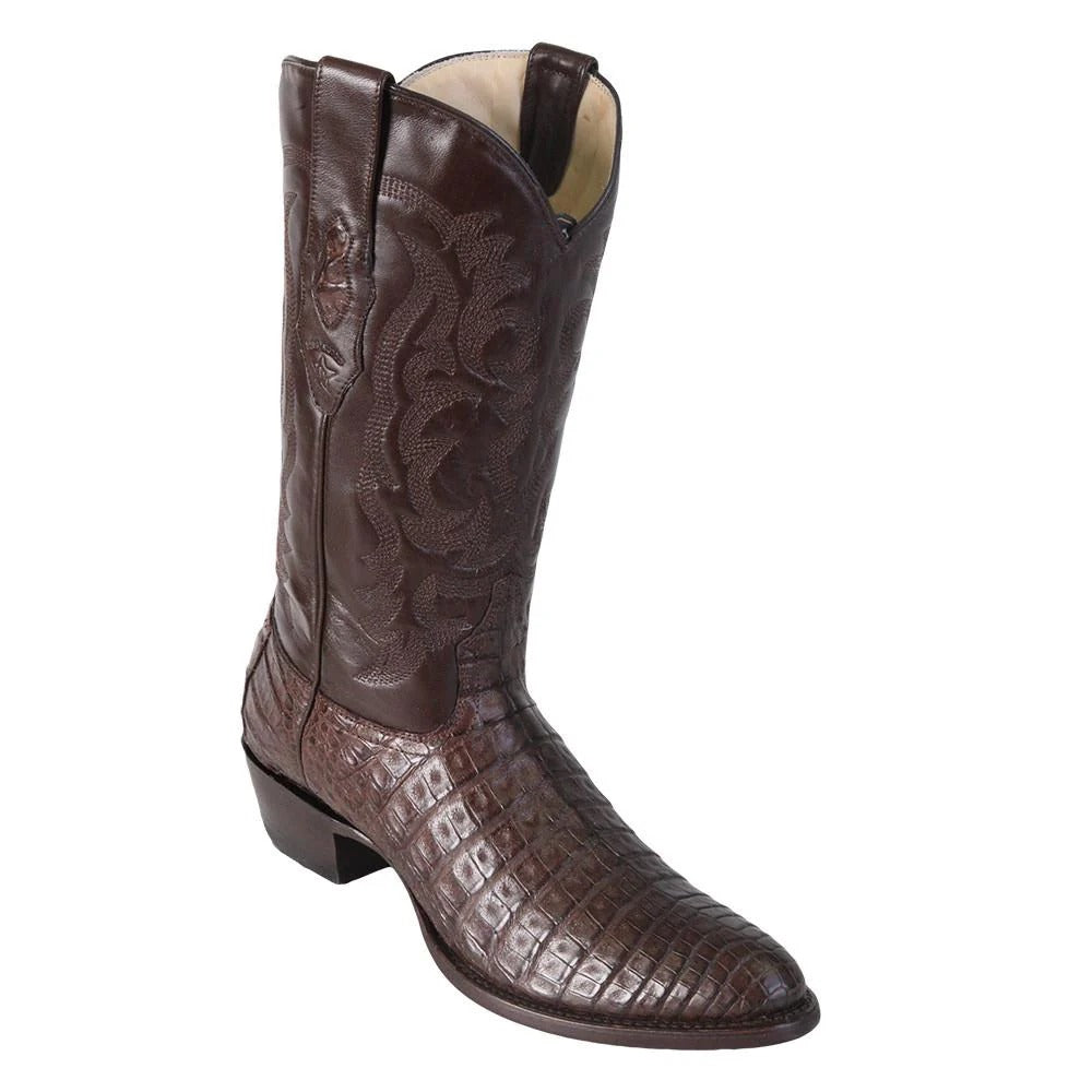 Los Altos Men's Caiman Belly Western Boots Round Toe 6582