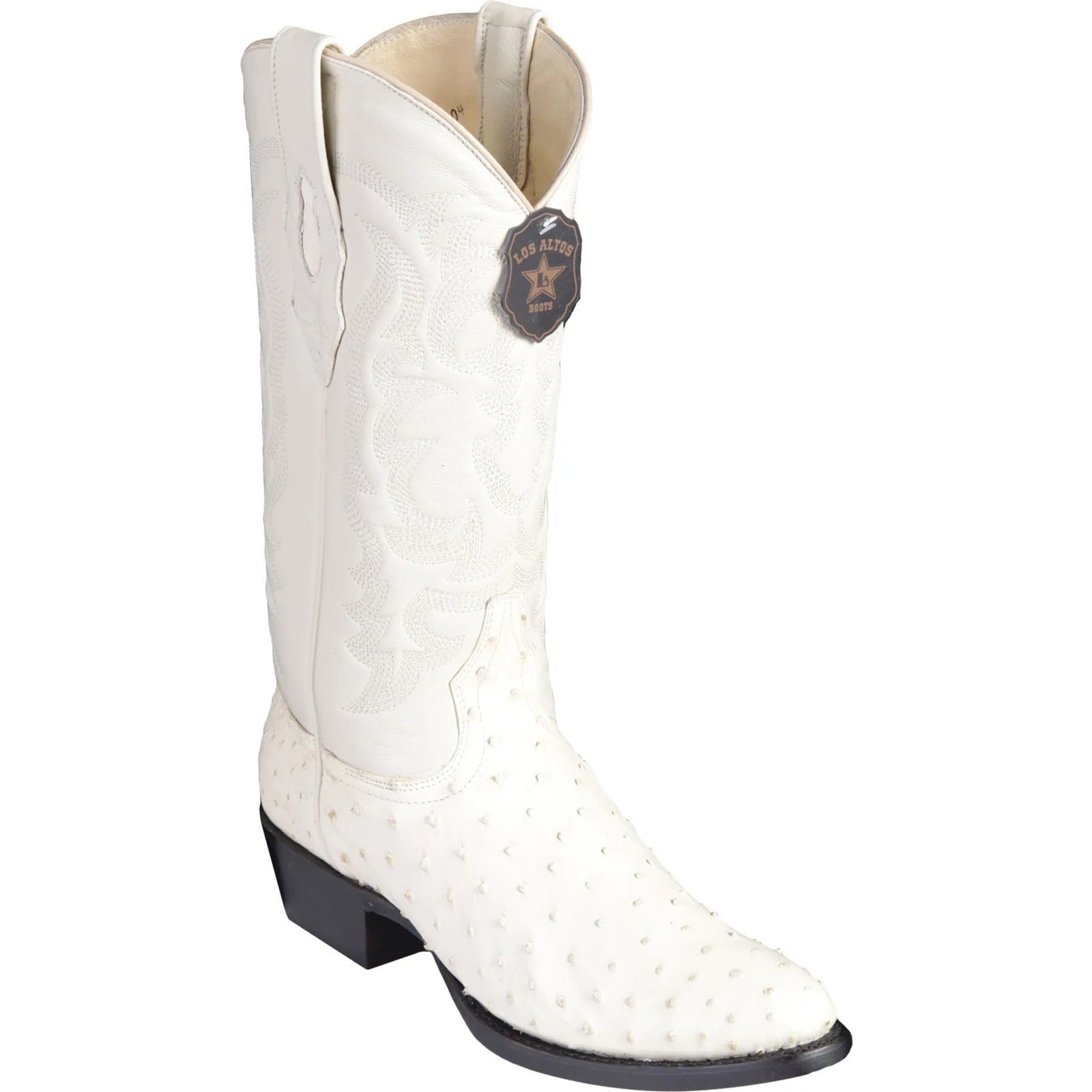 Los Altos Men's Ostrich R-Toe Western Boots 9903