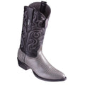 Los Altos Grey Teju R-Toe Cowboy Boots 650709