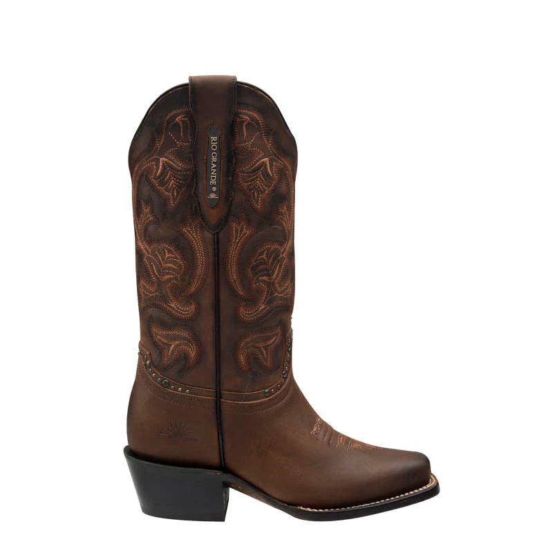 Rio Grande Women's Sandy Embroidery Western Boots - Square Toe