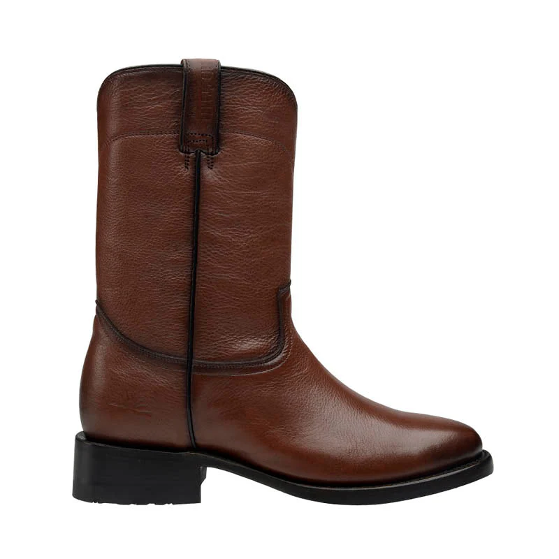 Rio Grande Men's Roper Leather Boot with Side Closure