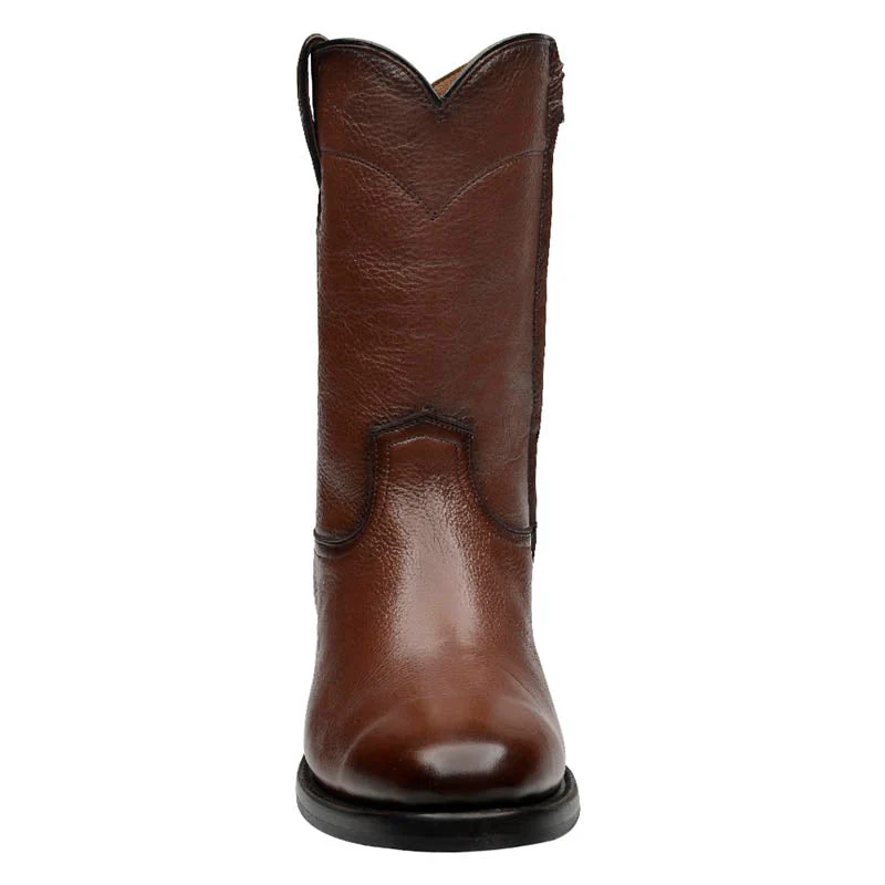 Rio Grande Men's Roper Leather Boot with Side Closure