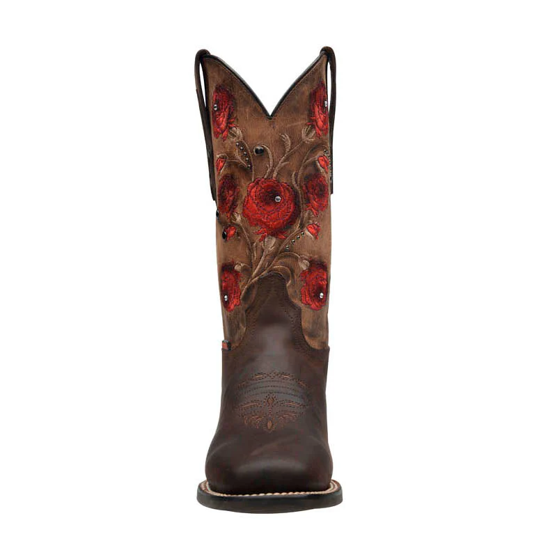 Rio Grande Women's Felipa Embroidered Flowers Western Boots - Square Toe