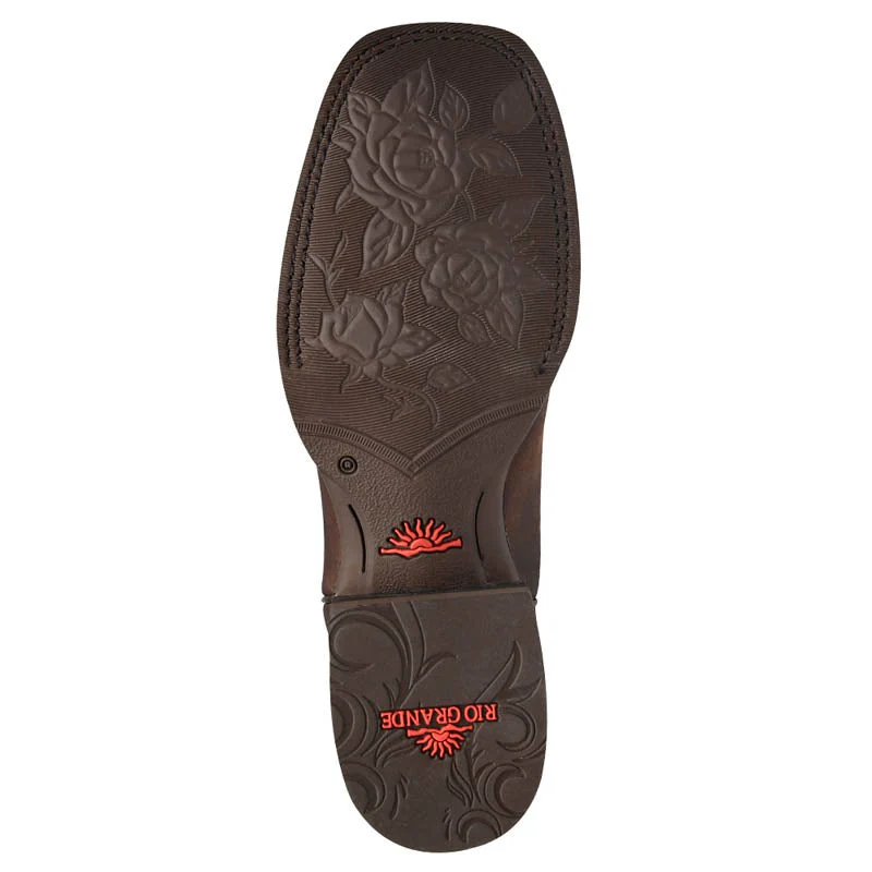 Rio Grande Women's Felipa Embroidered Flowers Western Boots - Square Toe