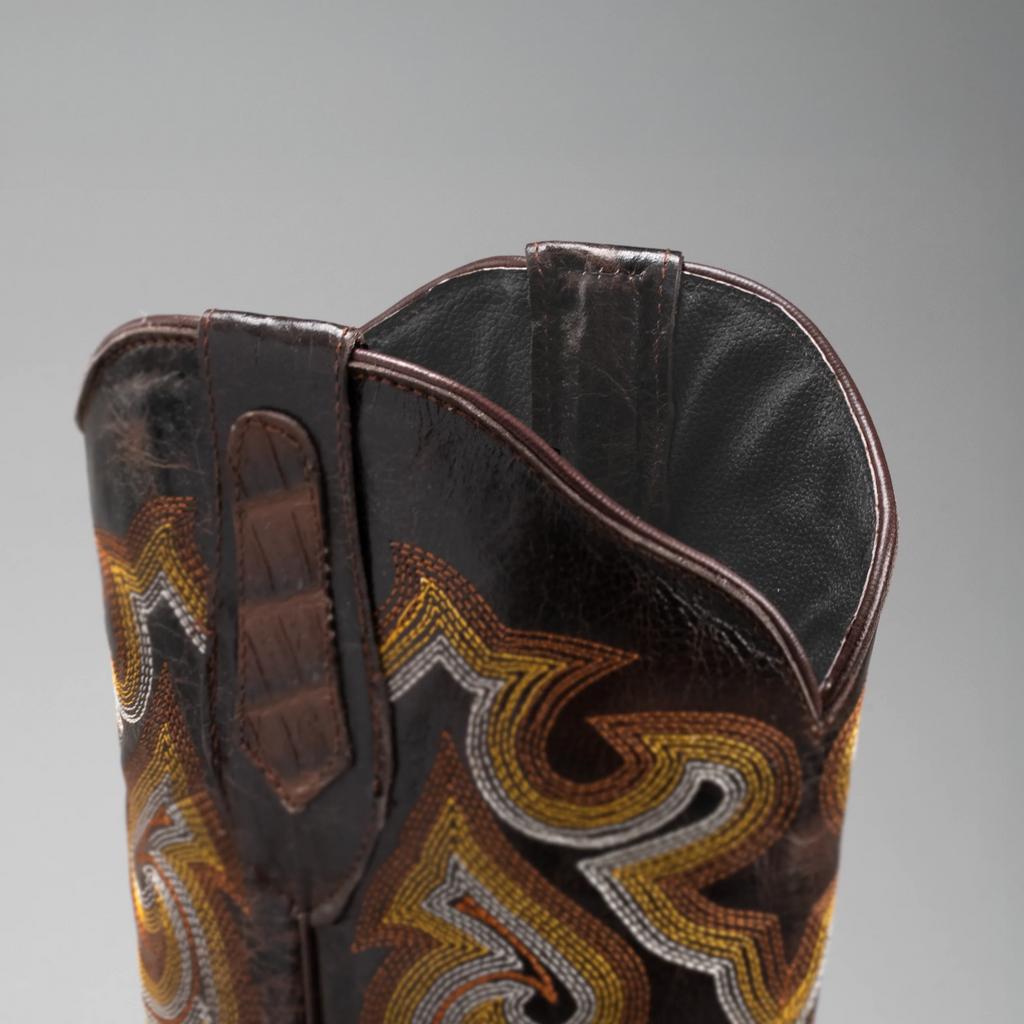 Men's Caiman Square Toe Cowboy Boots and Belt Combo