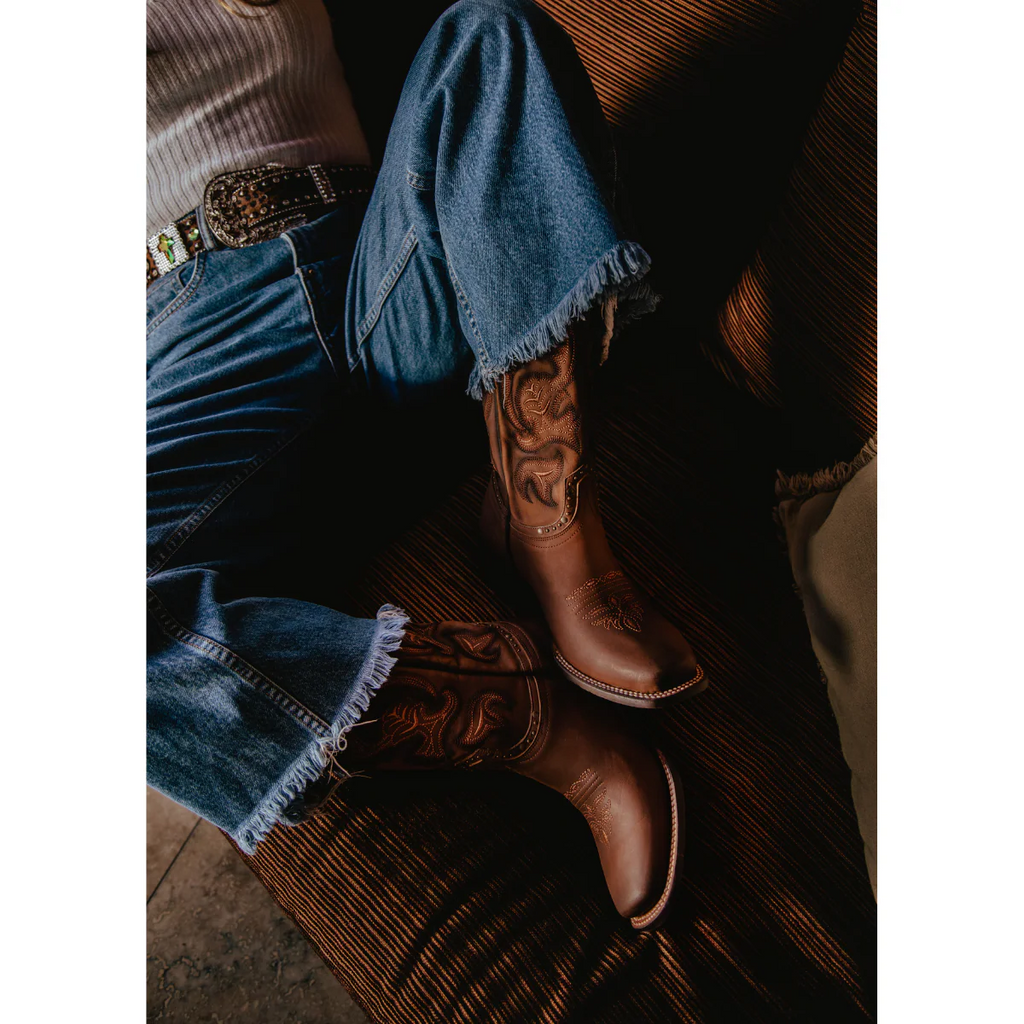 Rio Grande Women's Sandy Embroidery Western Boots - Square Toe