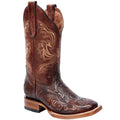 Tooled Leather Boots Women's Square Toe