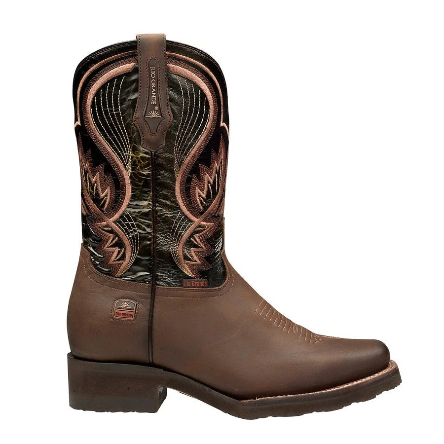 Rio Grande Men's Carson Western Boots with Zip