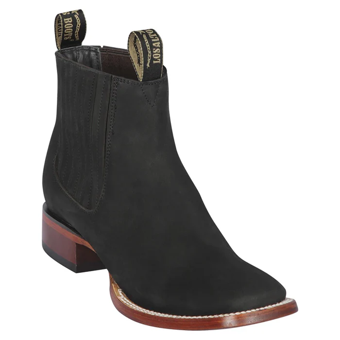 Grey Chelsea Boots Square Toe