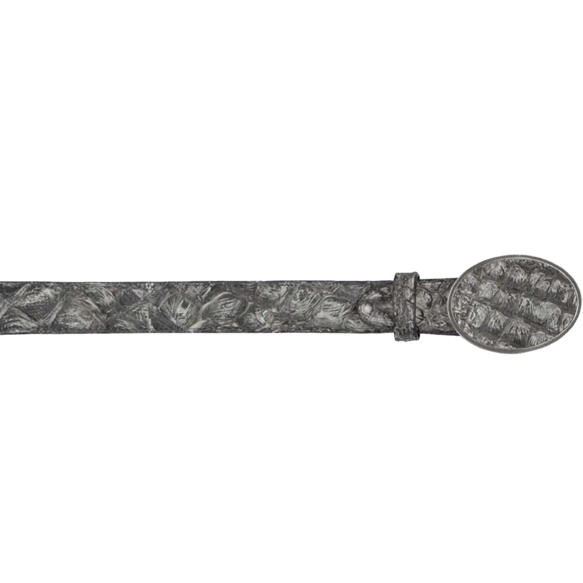 Rustic Black Pirarucu Belt