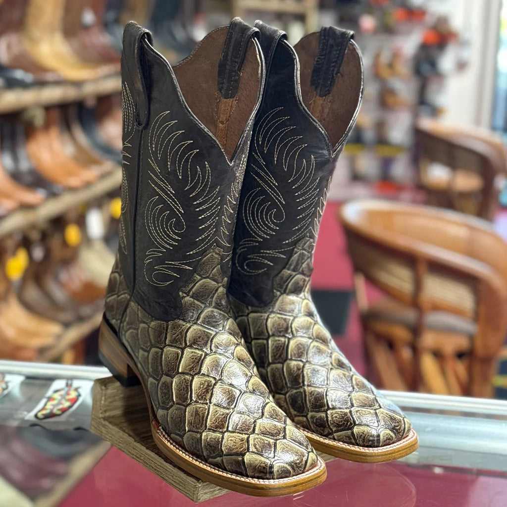 Fish Print Boots