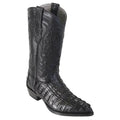 Los Altos Black Caiman Tail J-Toe Boot 990105