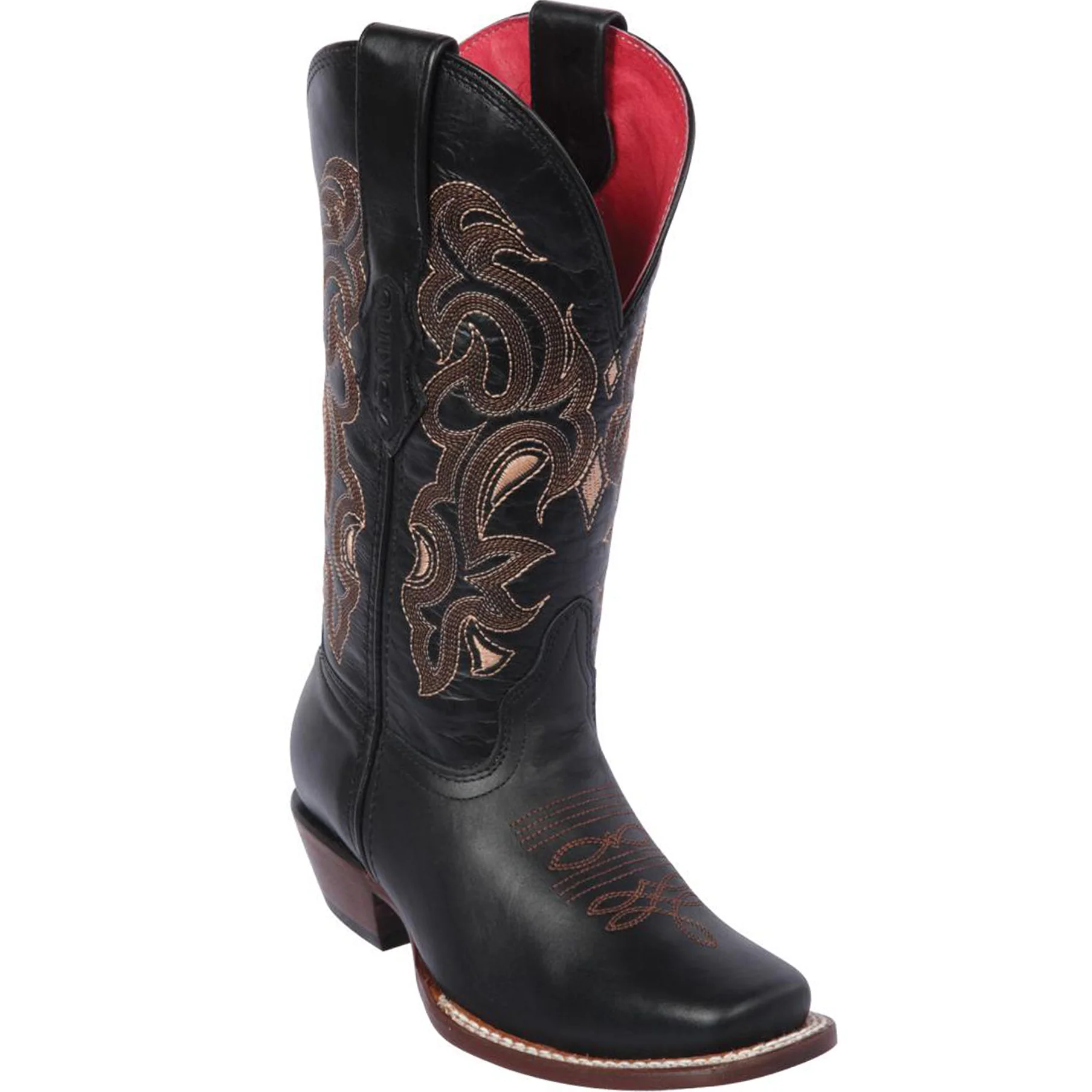 Black Cowgirl Boots Square Toe