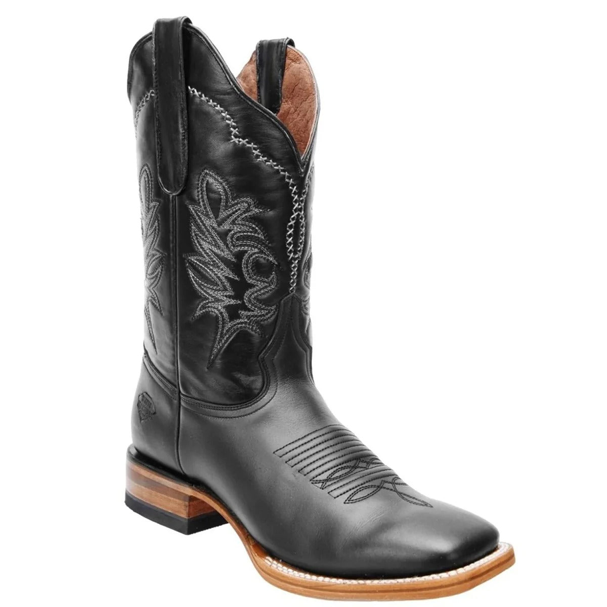 Napa Black Cowboy Boots Square Toe