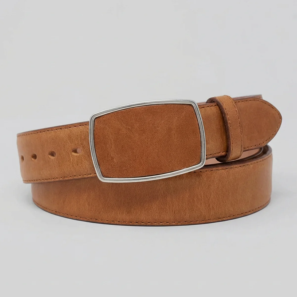 Honey Brown Western Belt Rage Finish